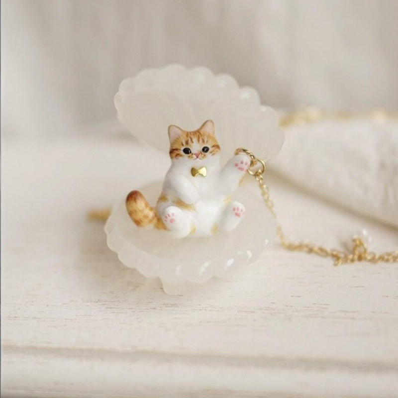 Adorable Cat Pendant Necklace - New Animal Series