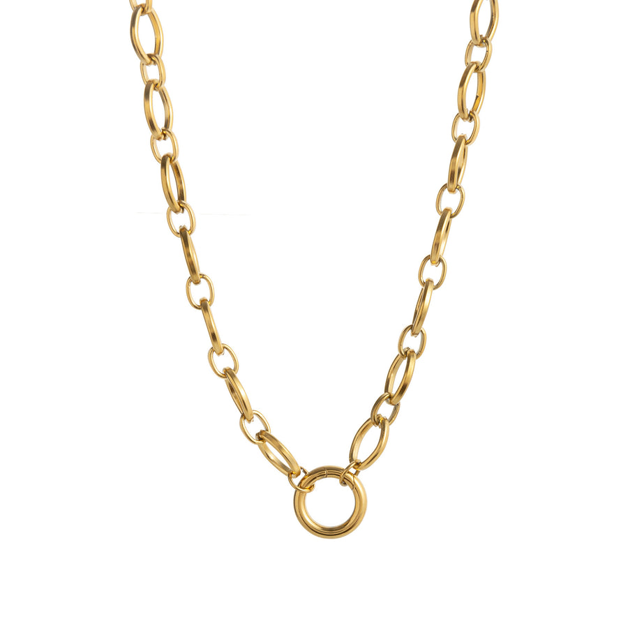 Womens Paperclip Snake Bone Basic Chain Bracelet