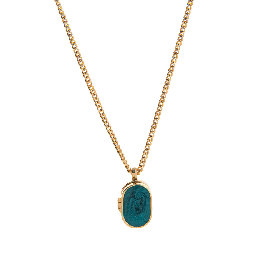 Stainless Steel Heart Square and Round Necklace for Elegance