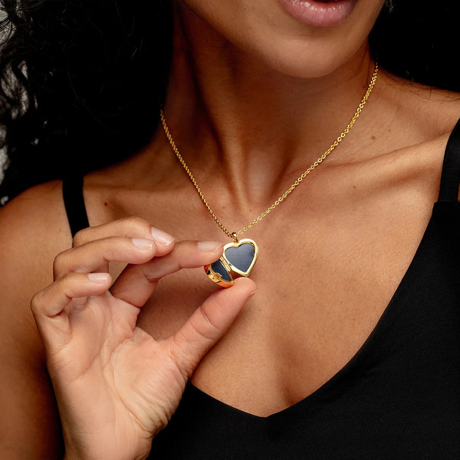 Stainless Steel Heart Square and Round Necklace for Elegance