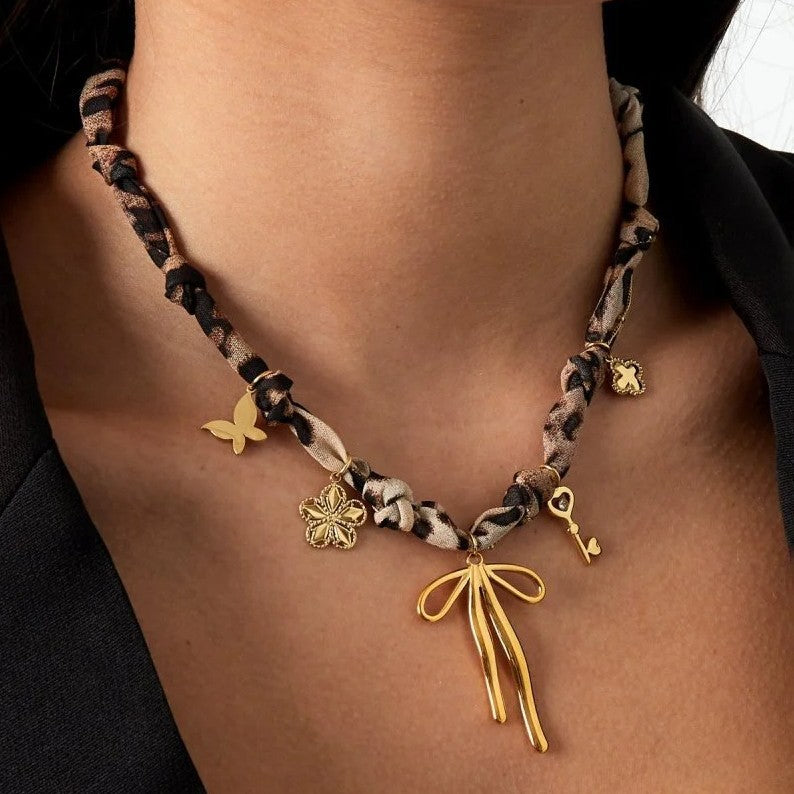Elegant Stainless Steel Necklace and Bracelet Set for Women