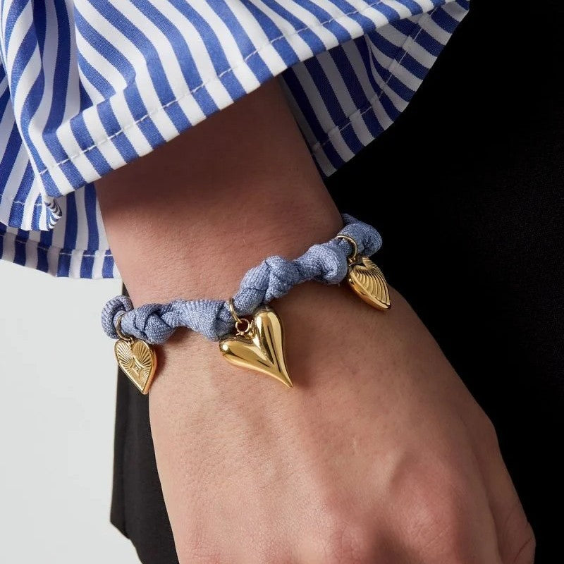 Elegant Stainless Steel Necklace and Bracelet Set for Women