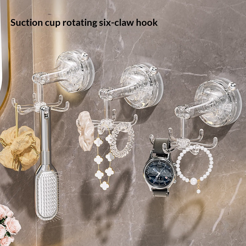 Multifunctional Hair Tie and Jewelry Wall-Mounted Storage Rack