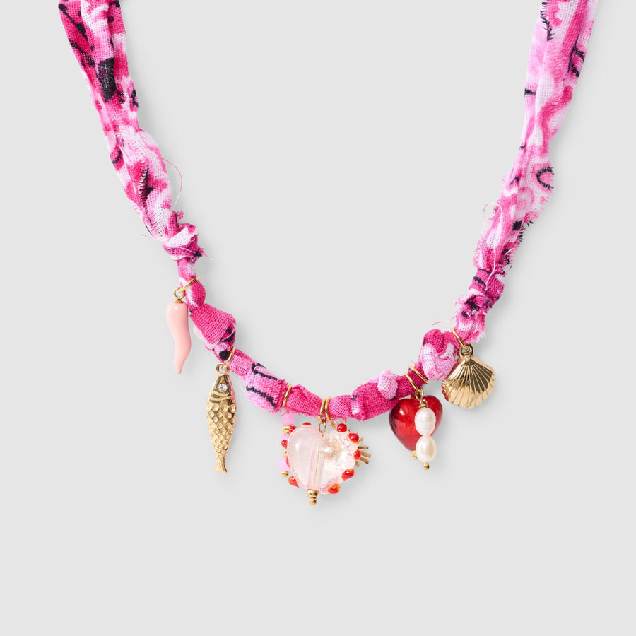 Fashionable Colorful Rope Sea Star Shell Necklace