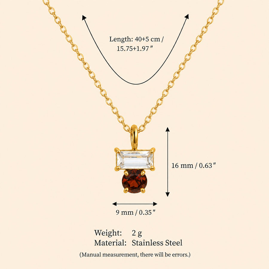 New Arrival December Beaded O-chain Gold-plated Necklace