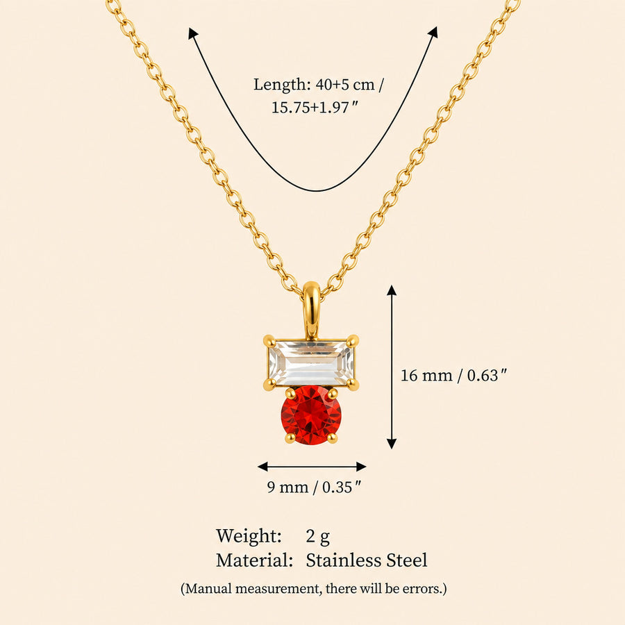 New Arrival December Beaded O-chain Gold-plated Necklace