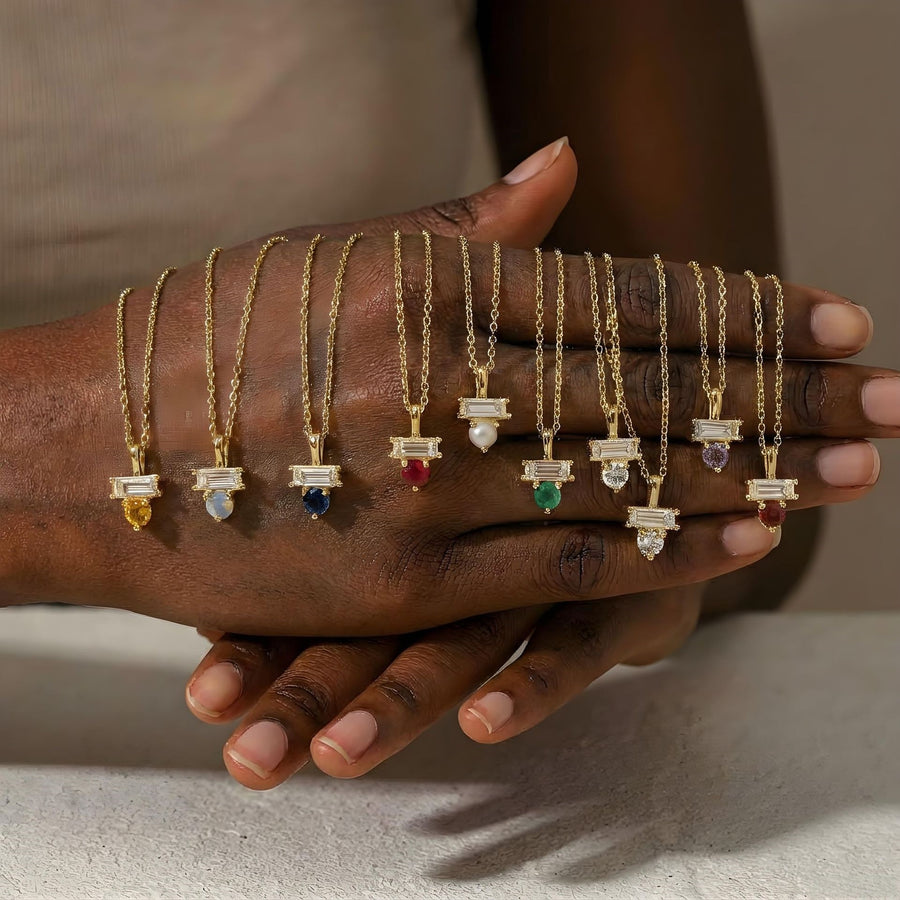 New Arrival December Beaded O-chain Gold-plated Necklace