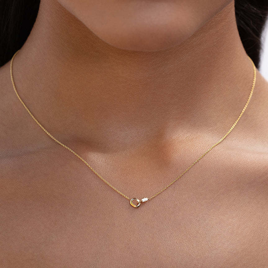 Womens Stainless Steel Emerald Pendant Necklace - Elegant Jewelry