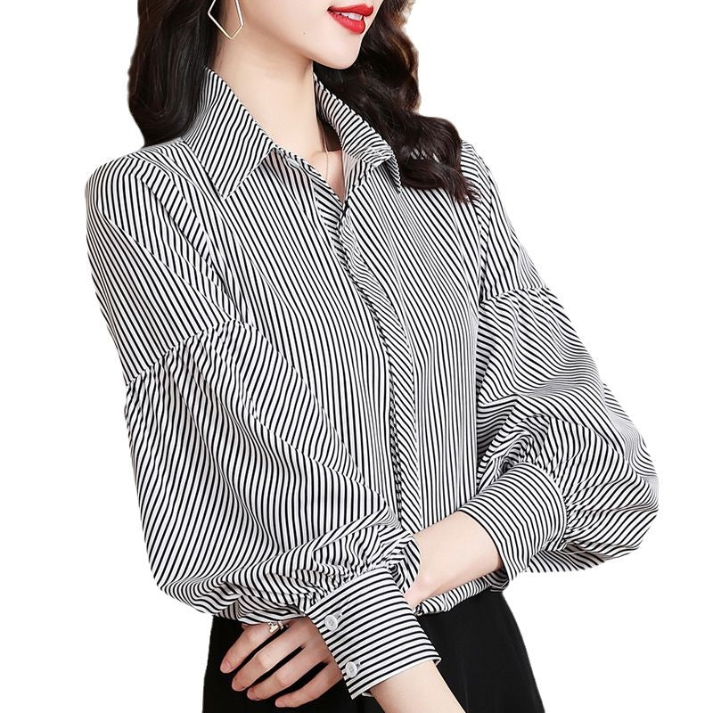 Chic Western-style Long Sleeve Blouse for Effortless Elegance