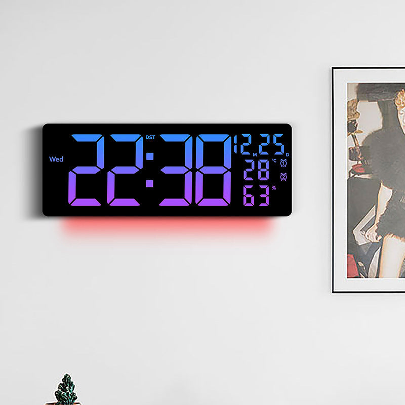 LED RGB Color-Changing Living Room Wall Clock