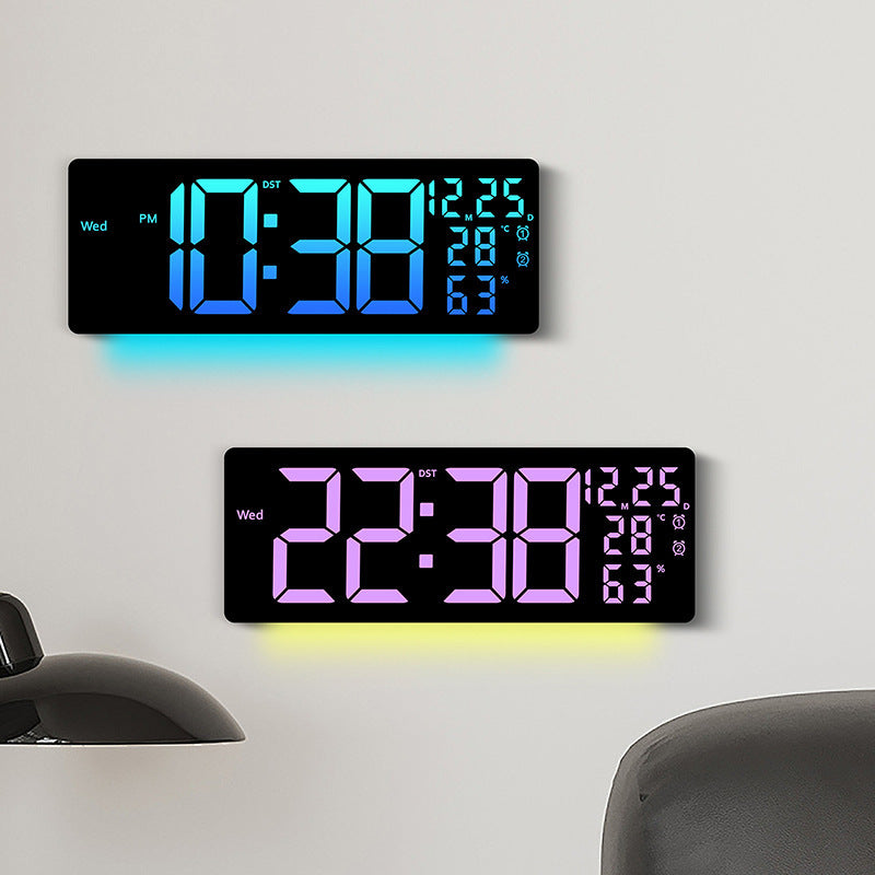 LED RGB Color-Changing Living Room Wall Clock