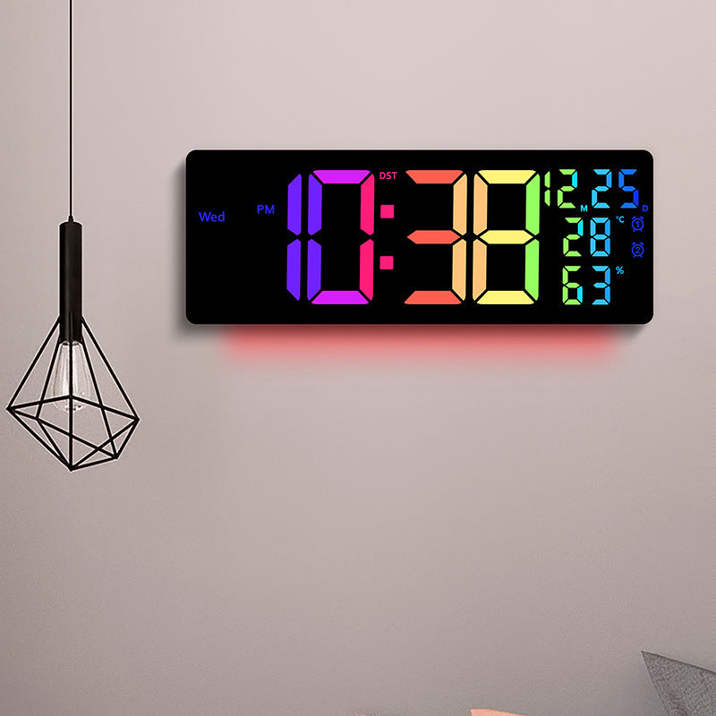 LED RGB Color-Changing Living Room Wall Clock