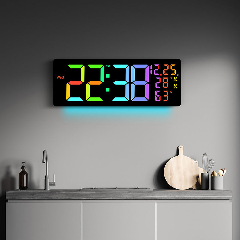 LED RGB Color-Changing Living Room Wall Clock