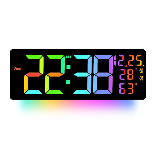 LED RGB Color-Changing Living Room Wall Clock
