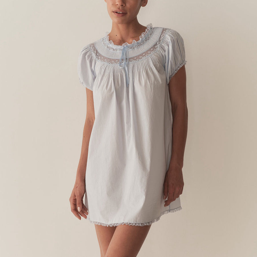 Summer New Arrival Lace-trimmed Round-neck Dress