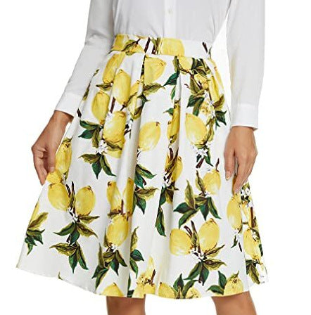 Stylish Digital-Print Womens Midi Skirt for Every Occasion