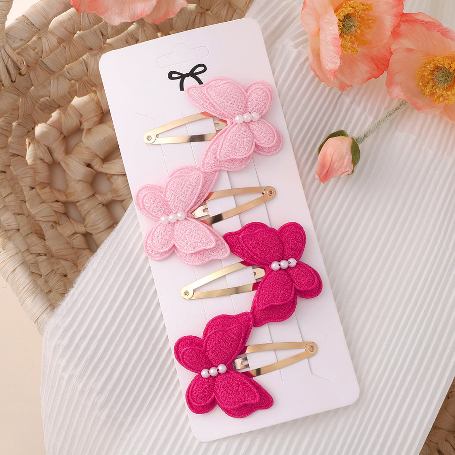 New Double-Layer Bow Hair Clip Set - Trendy Hair Accessory