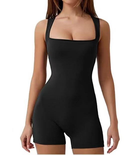 Vest Tummy-Control Stretchy Shorts Bodysuit for All-Day Comfort