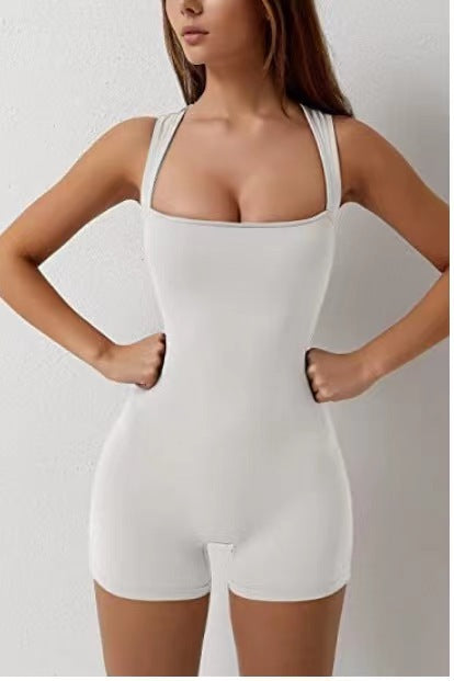 Vest Tummy-Control Stretchy Shorts Bodysuit for All-Day Comfort