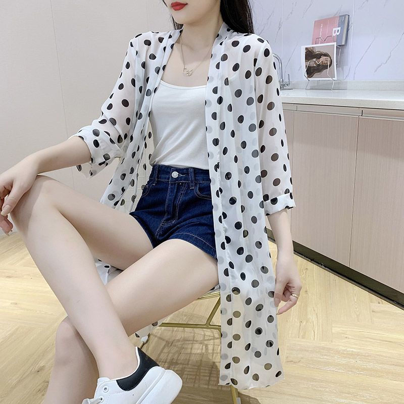 Womens Long-sleeve Sun-protective Trench Coat