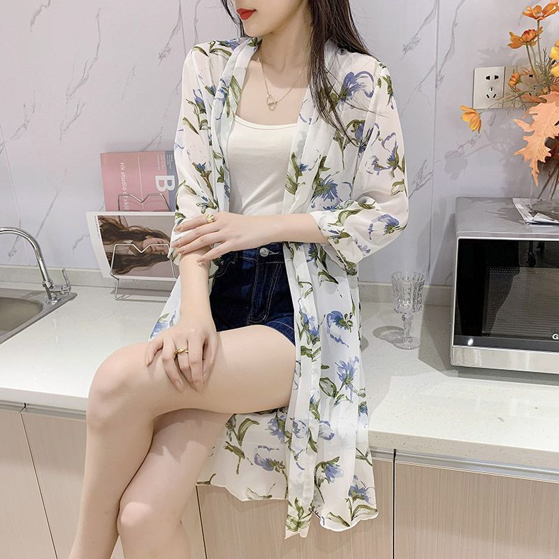Womens Long-sleeve Sun-protective Trench Coat