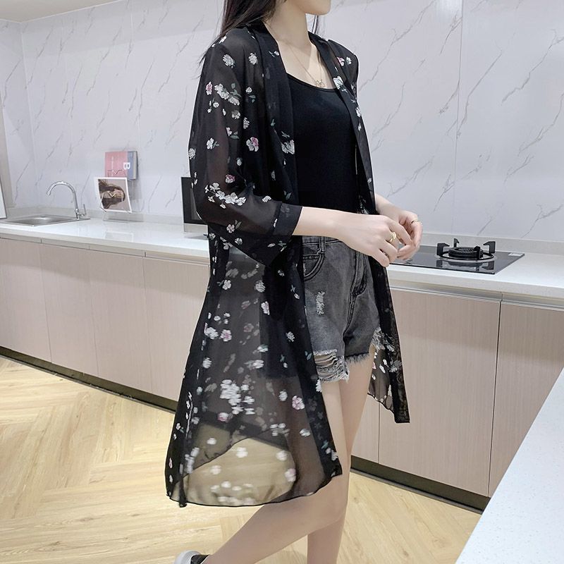 Womens Long-sleeve Sun-protective Trench Coat