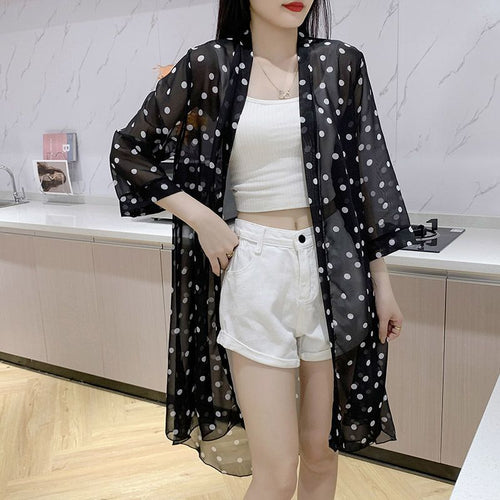 Womens Long-sleeve Sun-protective Trench Coat