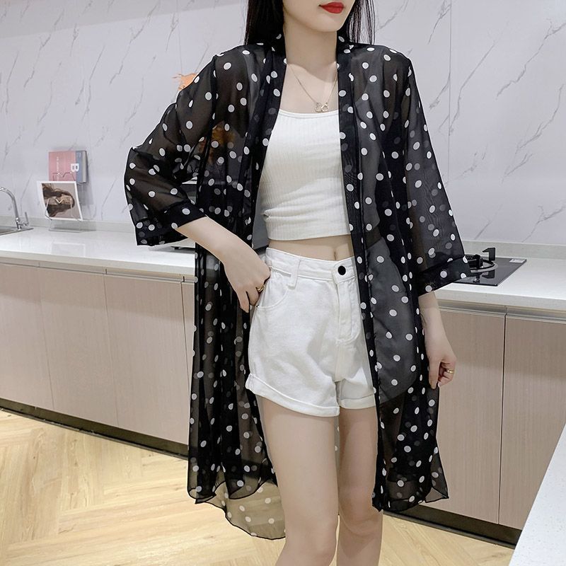 Womens Long-sleeve Sun-protective Trench Coat