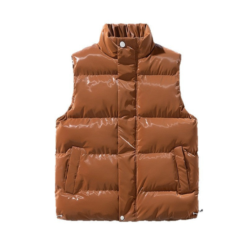 Womens Casual Loose-Fit Down Padded Vest for Comfort