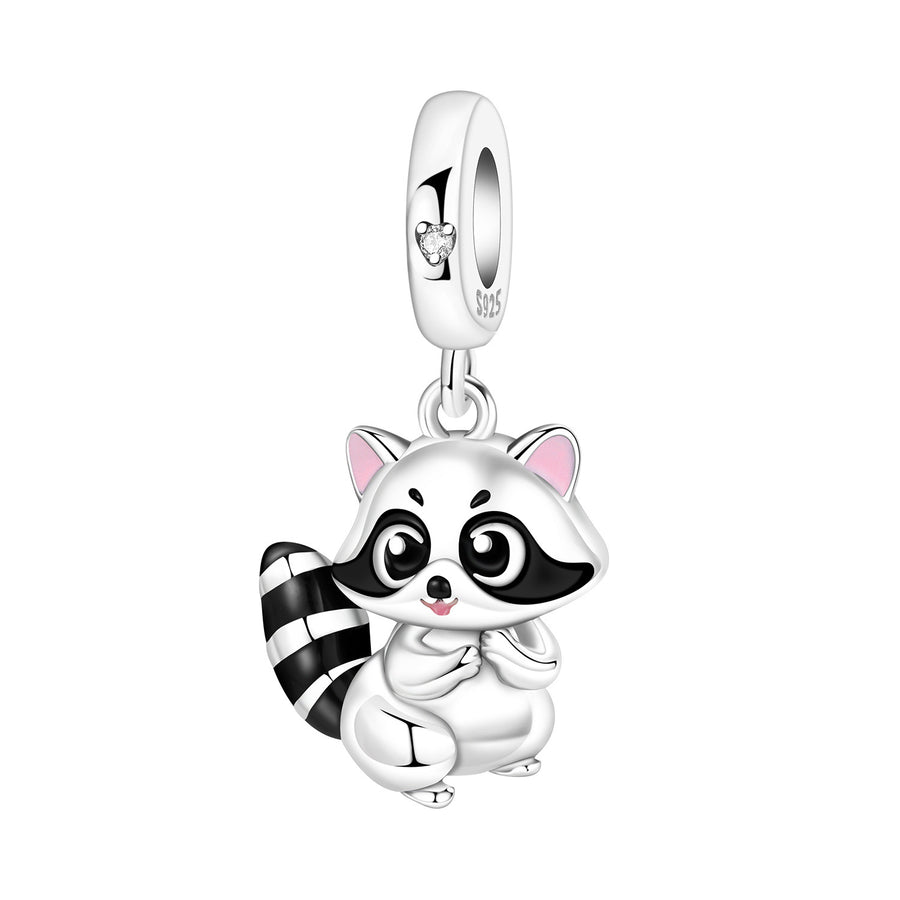 Cute Bamboo Panda DIY Copper Bead Pendant Necklace