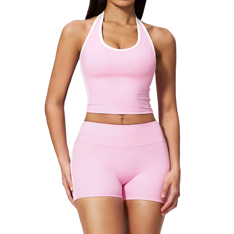 Breathable Slim-fit Womens Yoga Outfit Set for Comfort