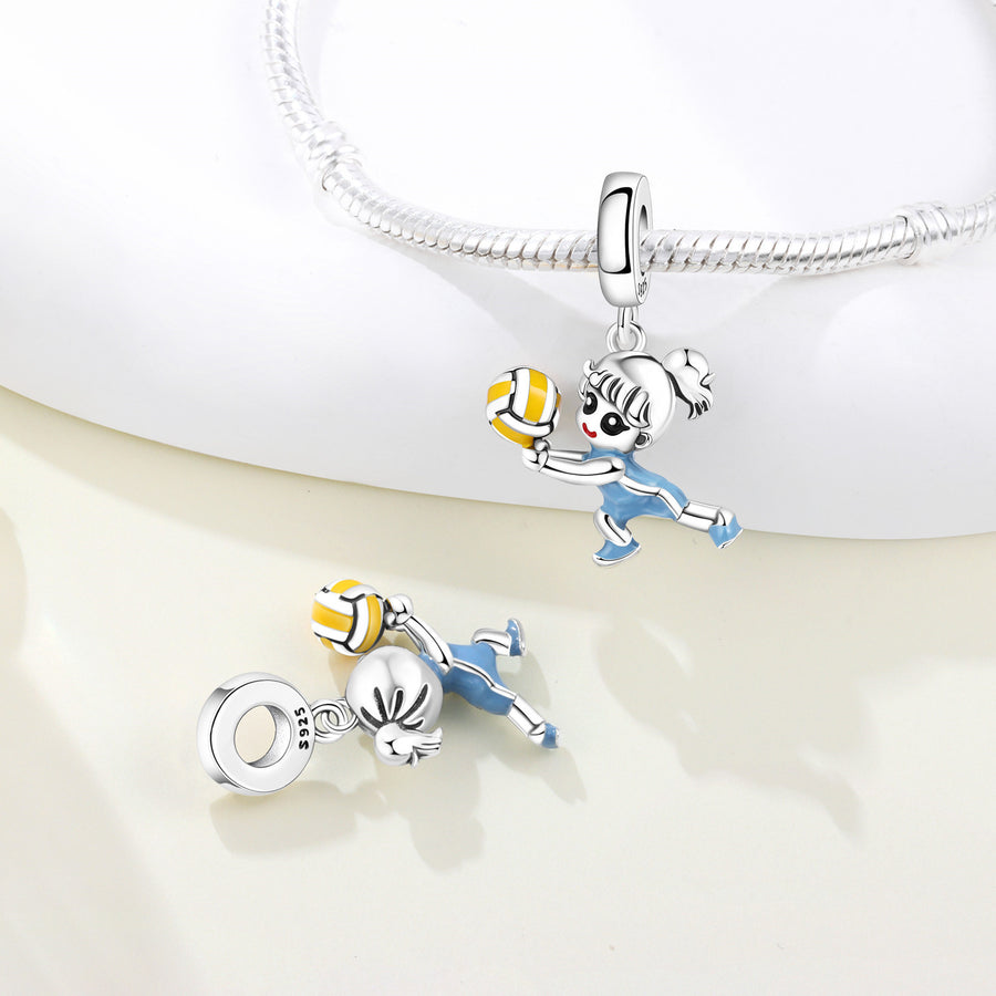 DIY Pendant Bracelet Accessories - Volleyball & Soccer Style