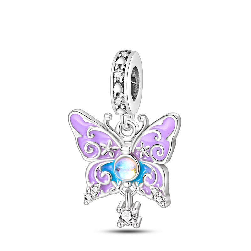 Delicate Butterfly Beaded Pendant Bracelet Accessories