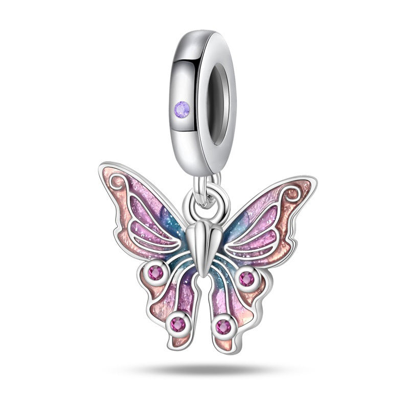 Delicate Butterfly Beaded Pendant Bracelet Accessories
