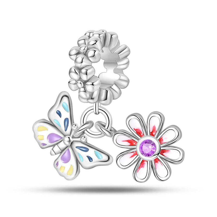 Delicate Butterfly Beaded Pendant Bracelet Accessories