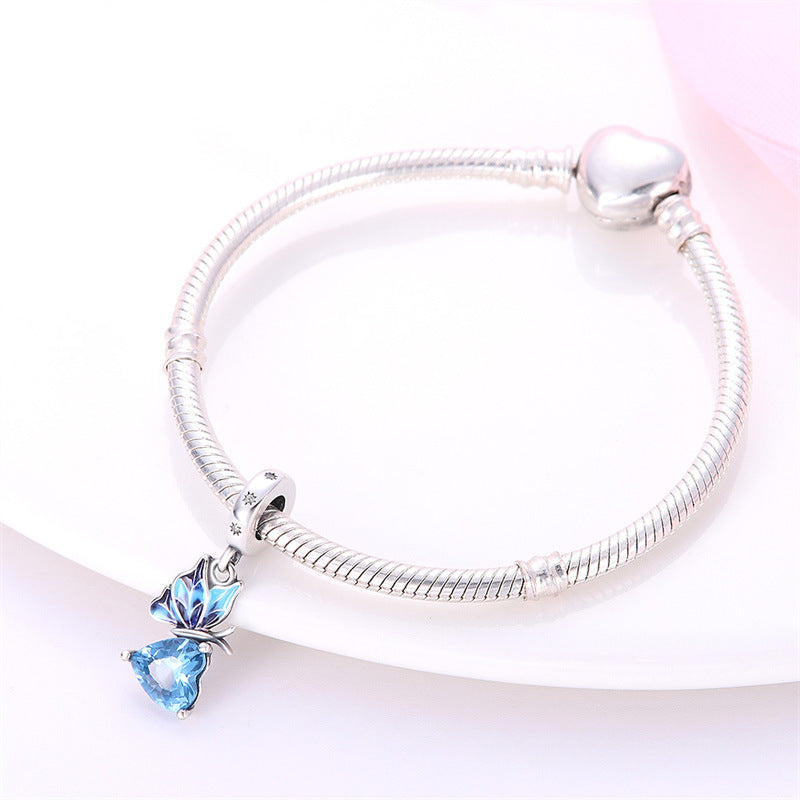 Delicate Butterfly Beaded Pendant Bracelet Accessories