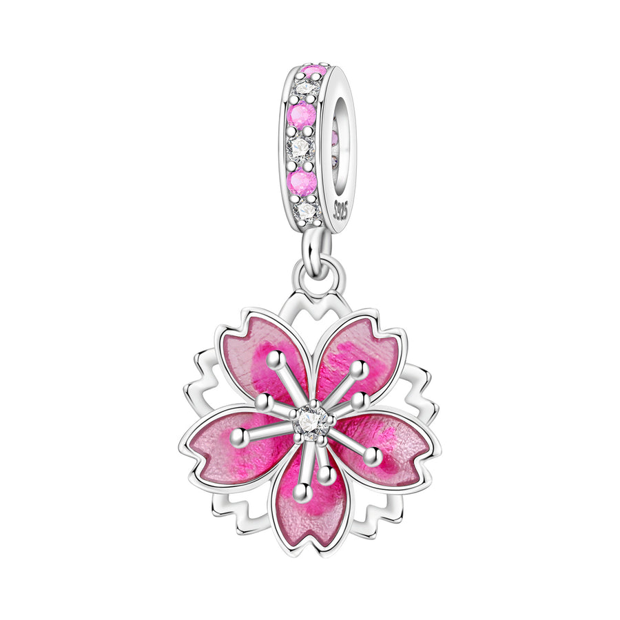 Lily Of The Valley Iris Pendant Necklace DIY Bracelet Charm
