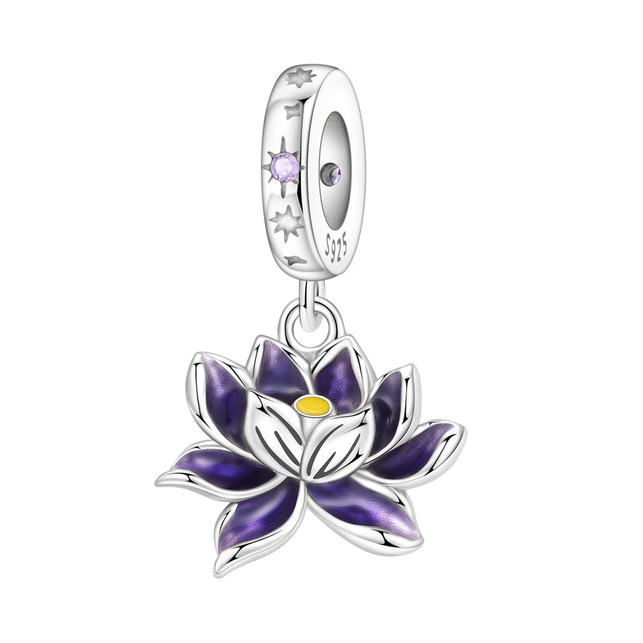 Lily Of The Valley Iris Pendant Necklace DIY Bracelet Charm