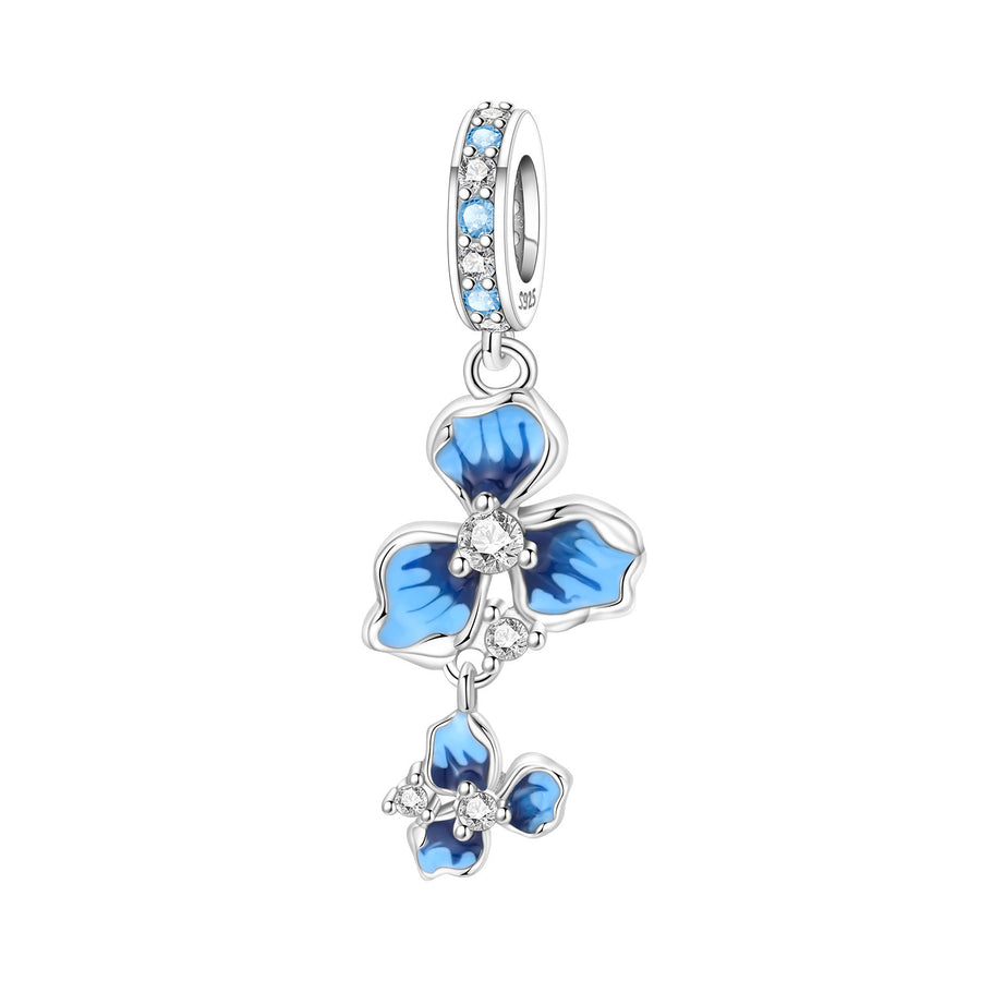 Lily Of The Valley Iris Pendant Necklace DIY Bracelet Charm