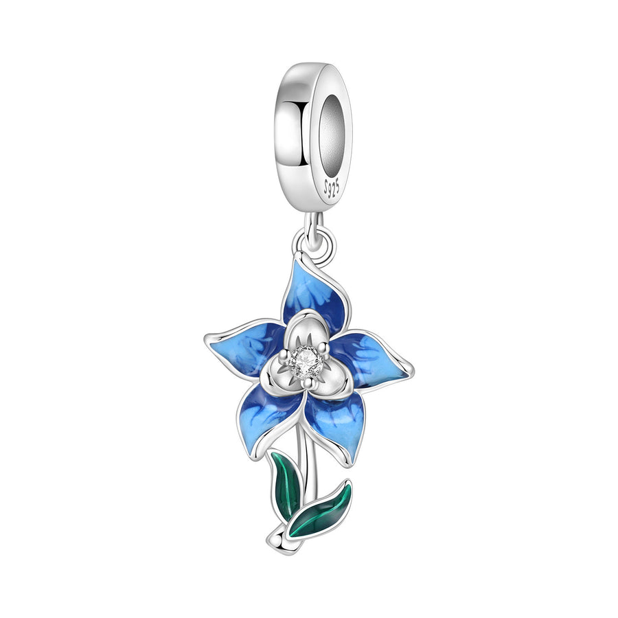 Lily Of The Valley Iris Pendant Necklace DIY Bracelet Charm