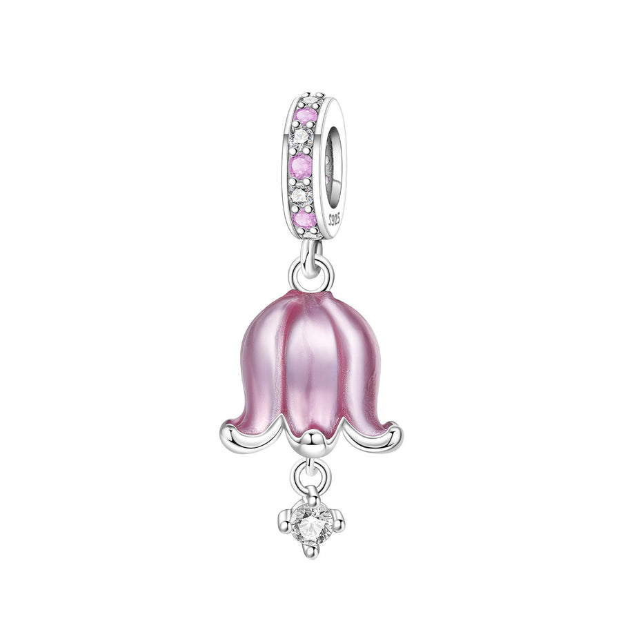 Lily Of The Valley Iris Pendant Necklace DIY Bracelet Charm