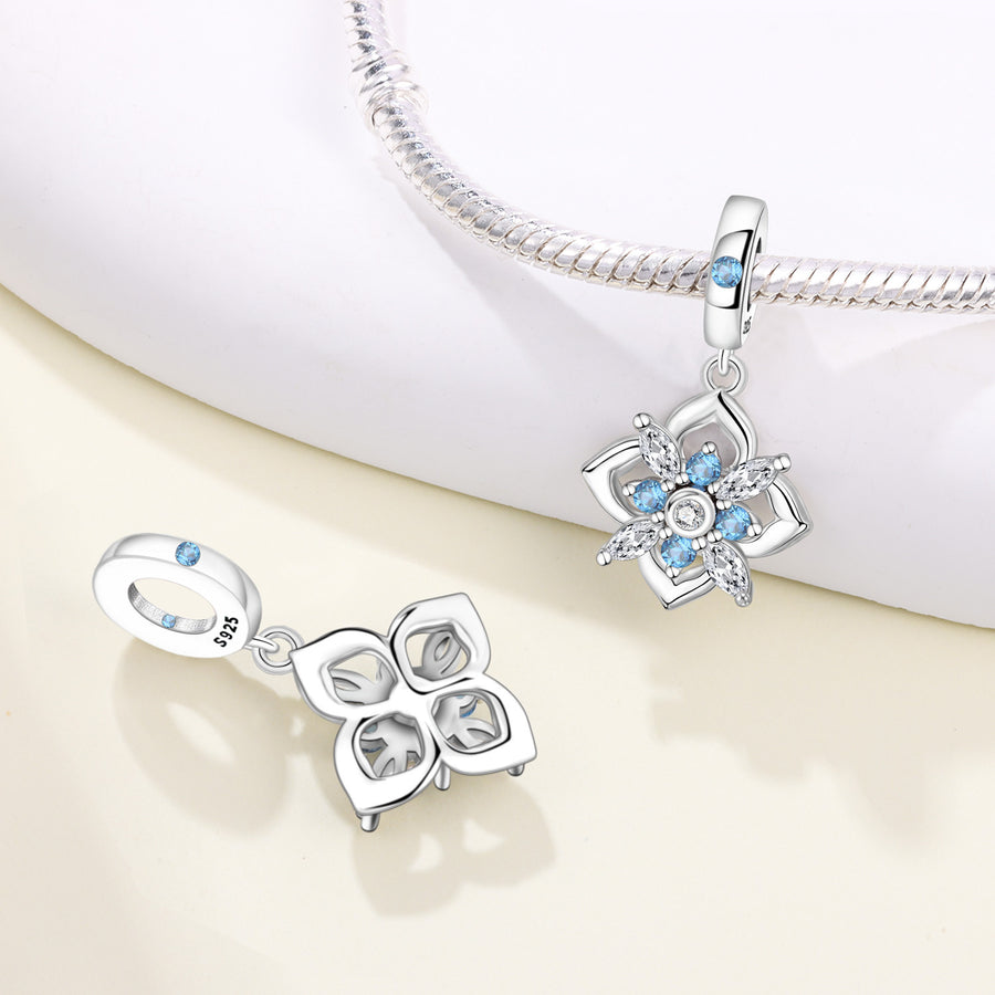 Lily Of The Valley Iris Pendant Necklace DIY Bracelet Charm