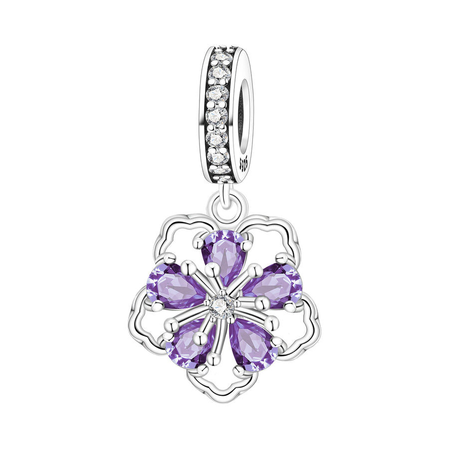 Lily Of The Valley Iris Pendant Necklace DIY Bracelet Charm