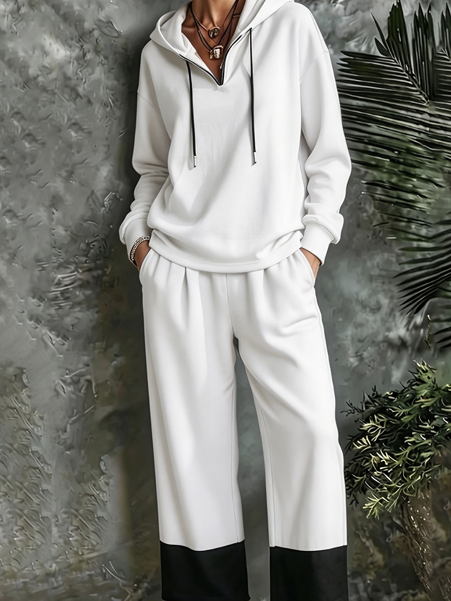 Casual Hoodie Pullover Pants Set for Men