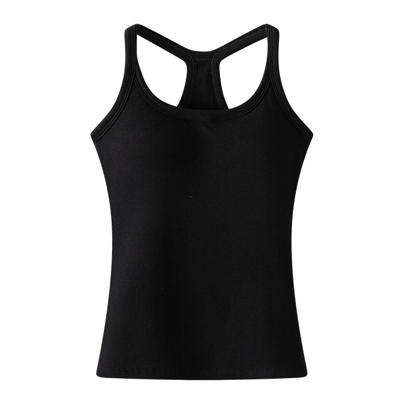 American-style Chic Slim-fit I-line Base Vest for Women
