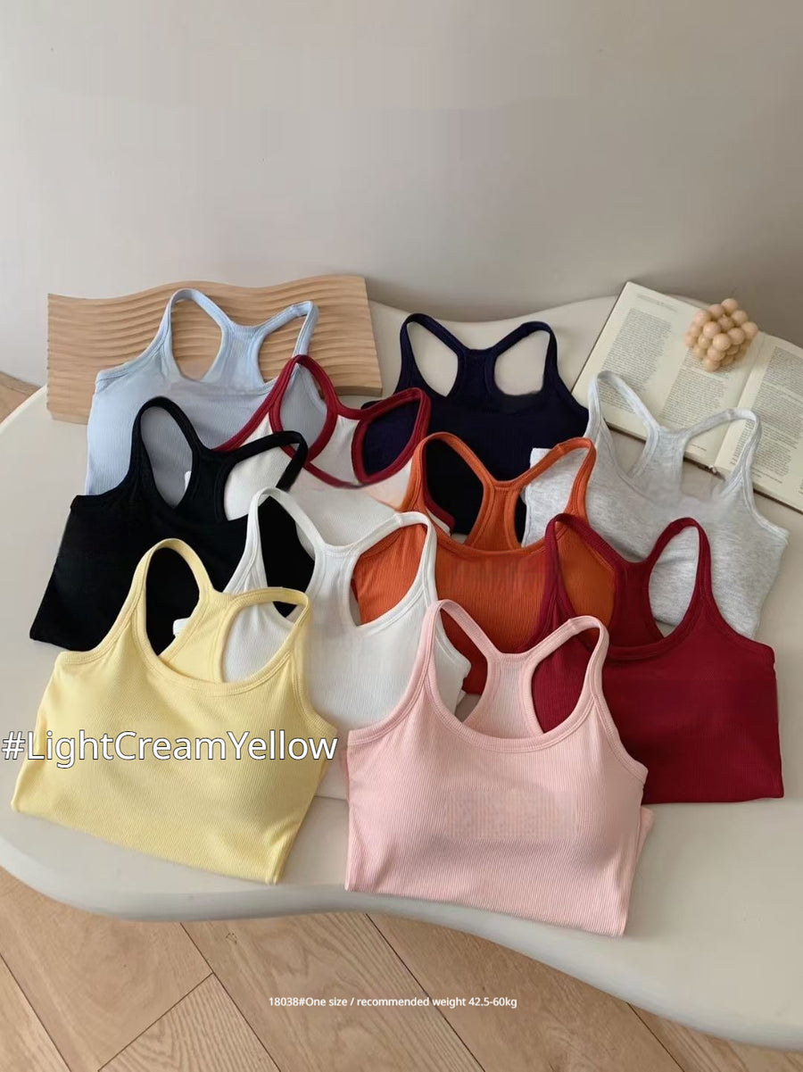 American-style Chic Slim-fit I-line Base Vest for Women