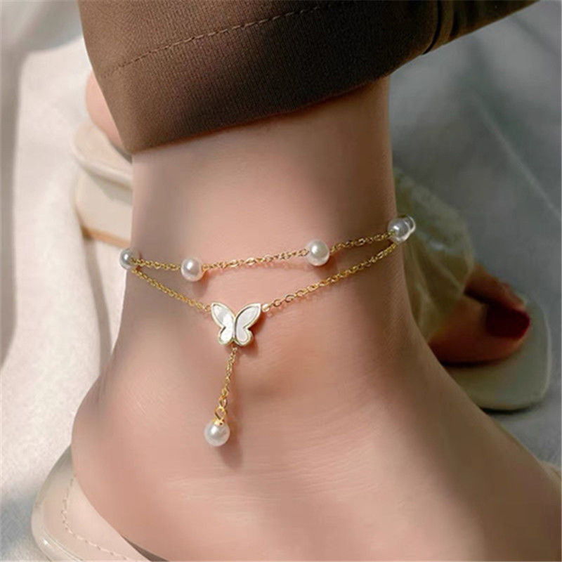 Versatile Colorfast Stylish Titanium Steel Anklet