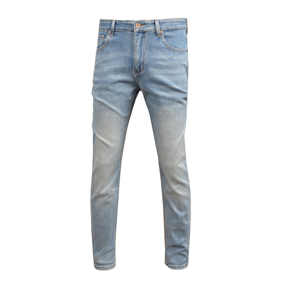 Retro-style Light-blue Denim Jeans for Men