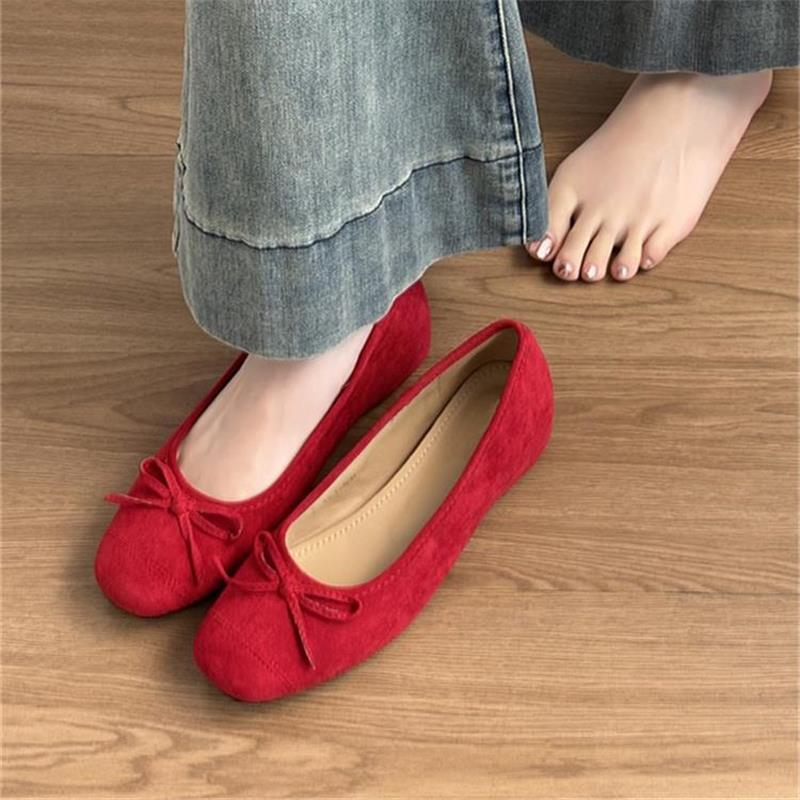 Women's Hidden Heel Ballet Flats - Comfortable Casual Walking Shoes