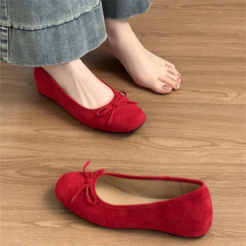 Women's Hidden Heel Ballet Flats - Comfortable Casual Walking Shoes